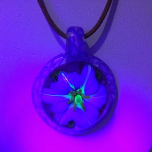 Blue Flower Pendant by Dennis Gerasimov